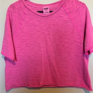 PINK Victoria's Secret Atomic Pink Cropped Top